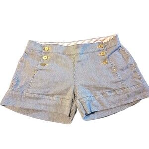 Luxirie Women's 32/16 Bare Boat Shorts Beachy Sailor Nautical Low Rise Y2K